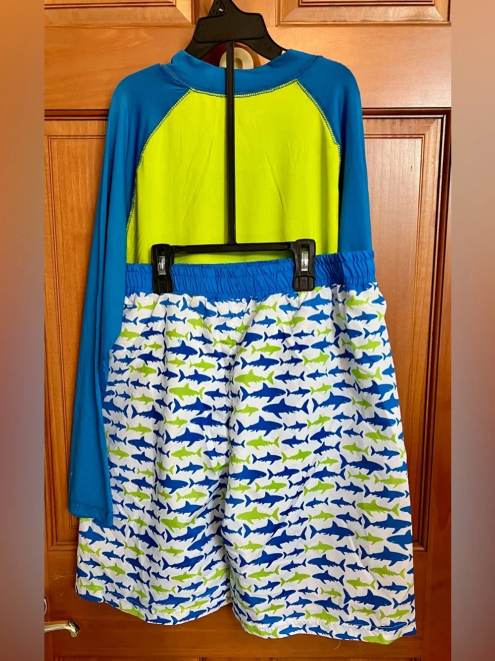iXtreme Boys Shark Snorkel Rashguard 2 Pc Swim Set